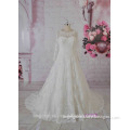 2016 guangzhou new arrvial long sleeves A-line wedding dresses lace muslim gowns